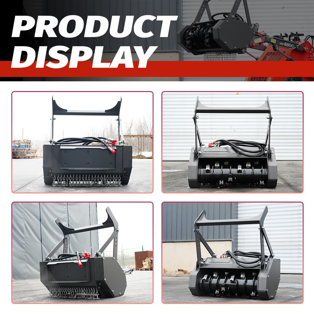 FREE SHIP HUAYEE Mulcher Forestry attachment for HY480C/D mini skid steer