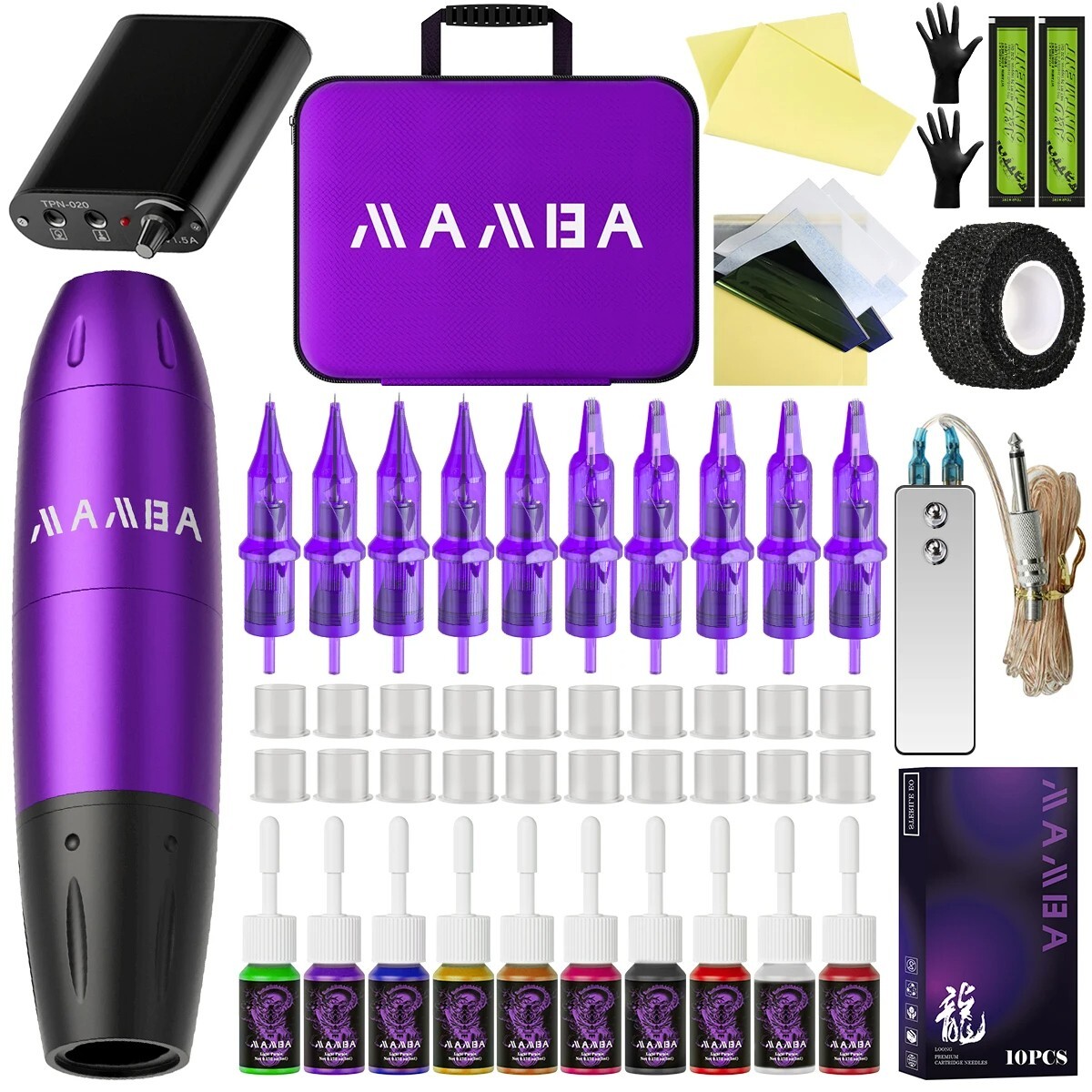 Professional Complete Tattoo Machine Kit with Rotary Pen For Permanent Makeup