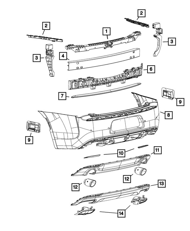 Genuine Mopar Blind Spot Module Bracket Left 68347167AA
