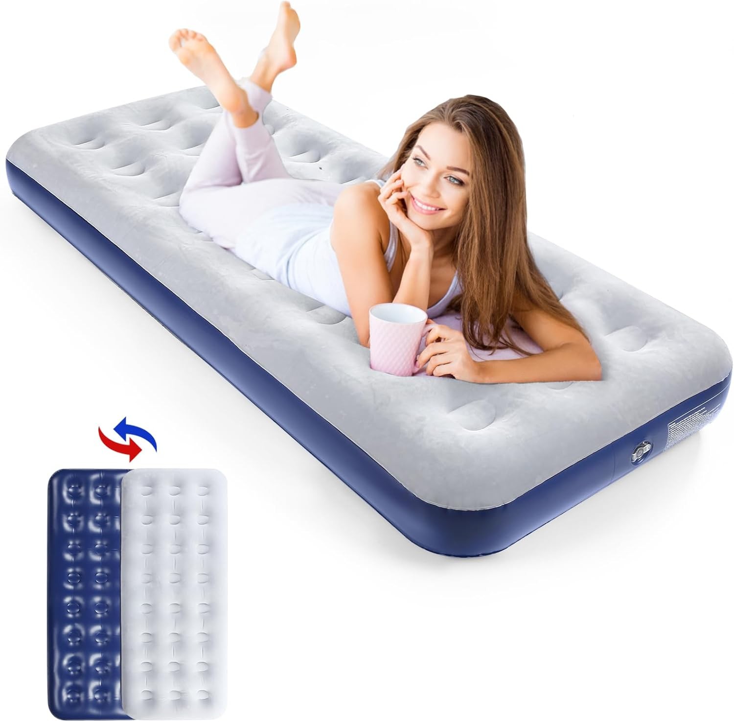 Cping Air Mattr Iatable Air Bed Floed Surface Travel Bed