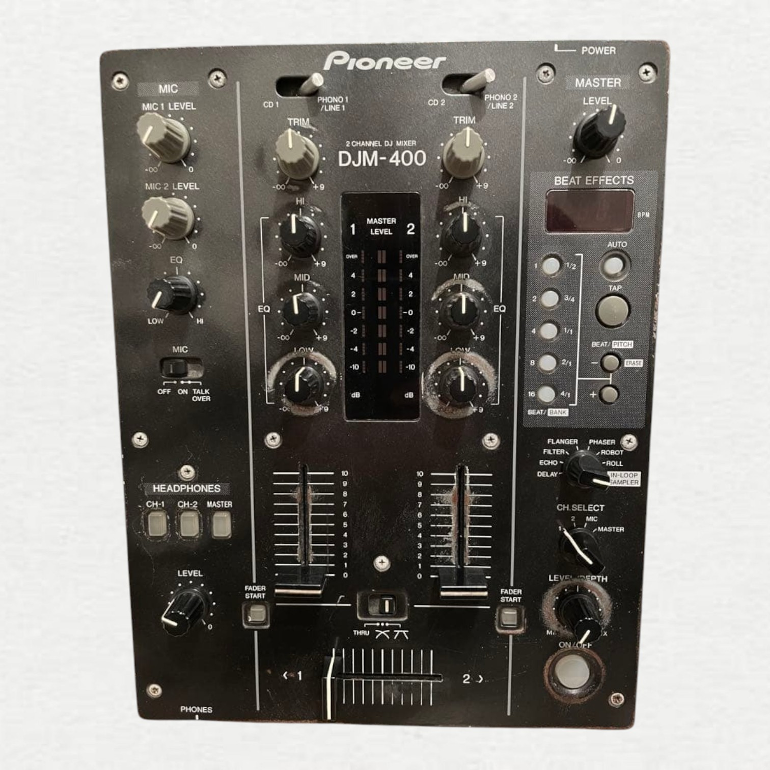Pioneer DJ DJM-400 Black 2-Channel Audio Mixer Built-in Effects 24 Bit (96 kHz)