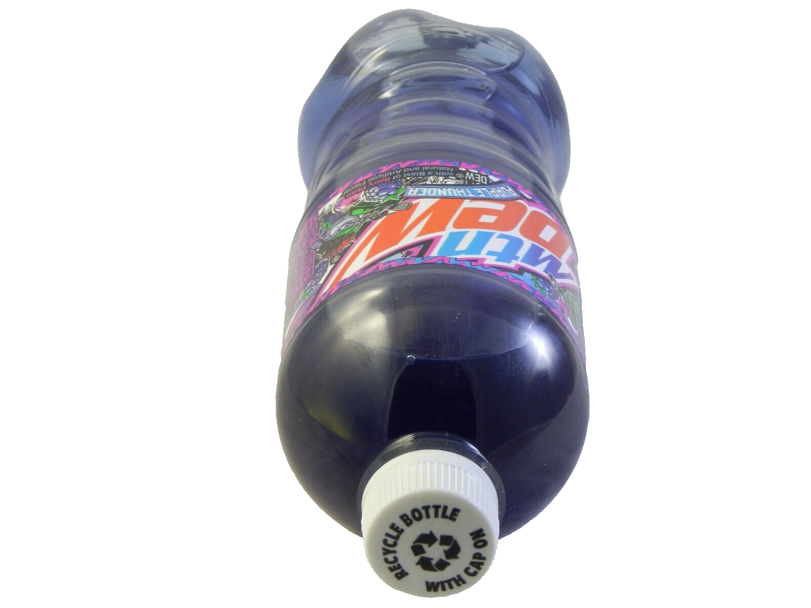 Mountain Dew Purple Thunder Label Error Full 20 Oz MTN