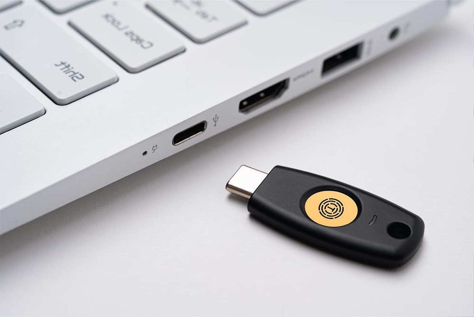 FIDO2 U2F Security Key Passkey Two-Factor Authentication (2FA) USB Key PIN+To...