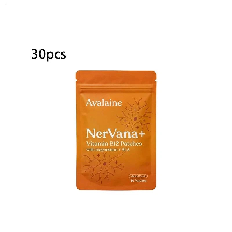 Avalaine Nervana+ Vitamin B12 Patches With Magnesium 30 Pieces Soothing Patches1
