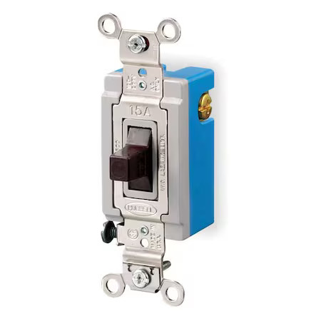 Hubbell Wiring Device-Kellems Hbl1557 Wall Switch, 120/277V, 20A, 3-Position