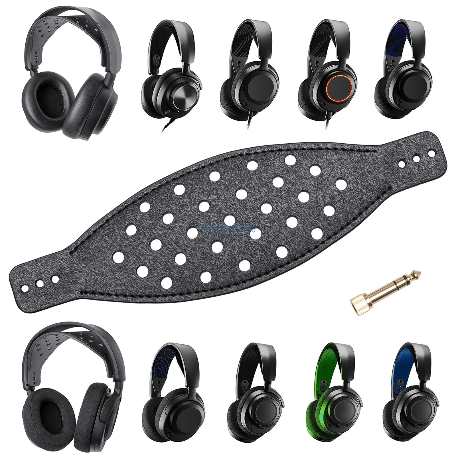 Wide Leather Headband Strap for SteelSeries Arctis Nova Pro,Nova 7/7X/7P Headset