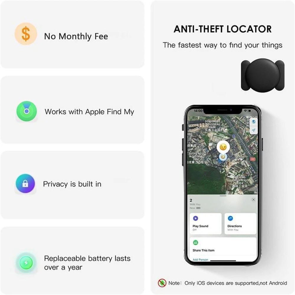 2PCS GPS Tracker for Vehicles Car Tracking Device Hidden Support iPhone /Android