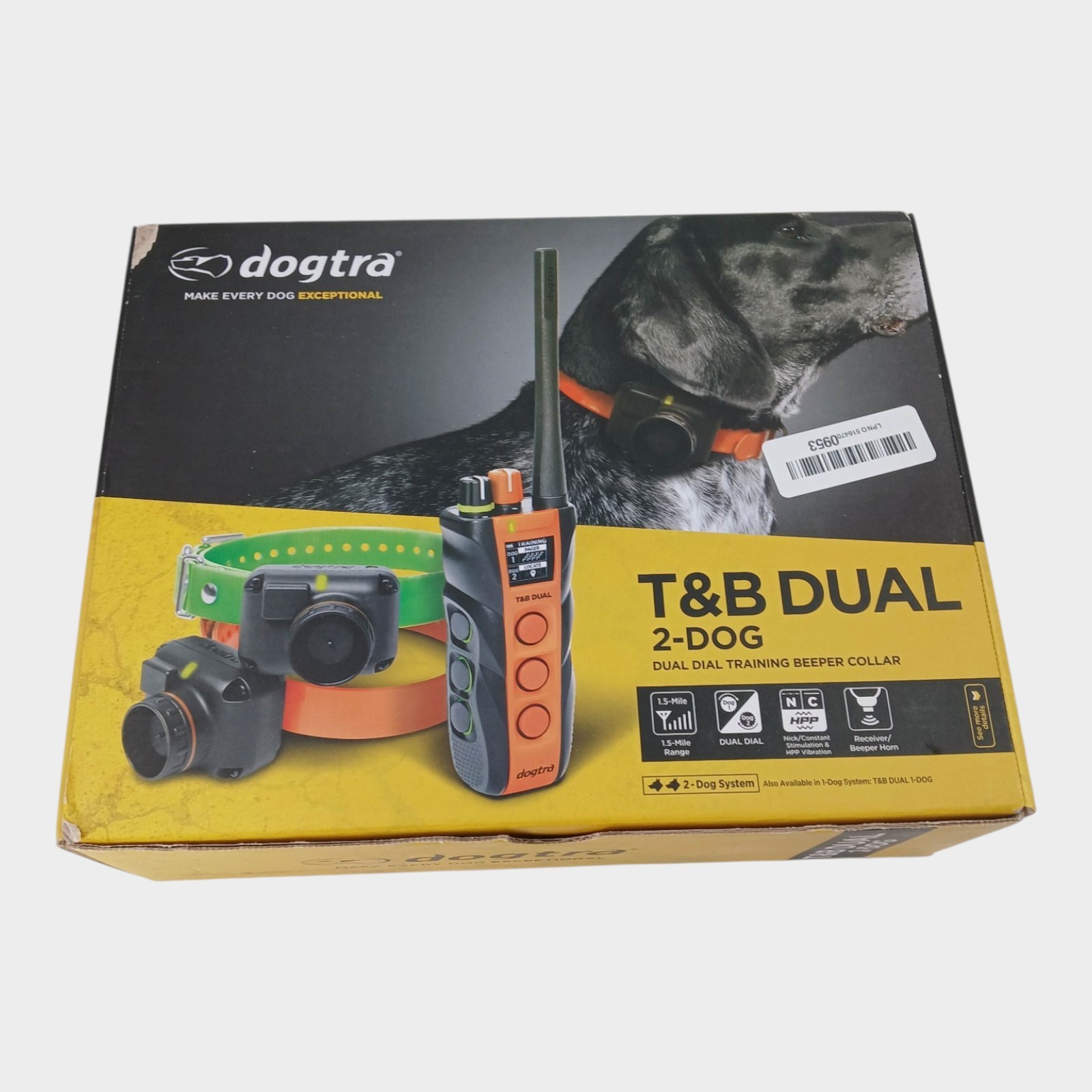 Dogtra T&B Dual 2-Dog Expandable Training And Beeper Remote E-Collar Transmitter
