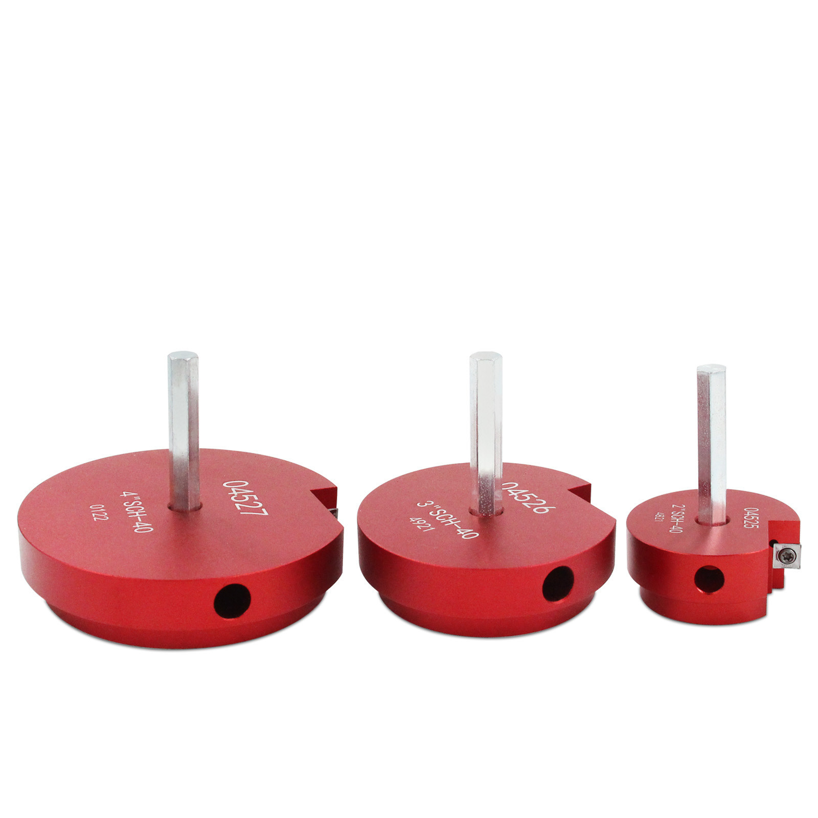 8PCS PVC Pipe Reamer Tool Kit Socket Saver for SCH 40 ABS CPVC Fitting 1/2"-4"