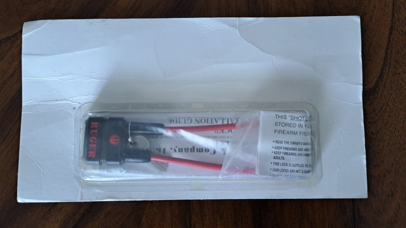 Vintage Ruger Factory Gun Lock In Original Packaging