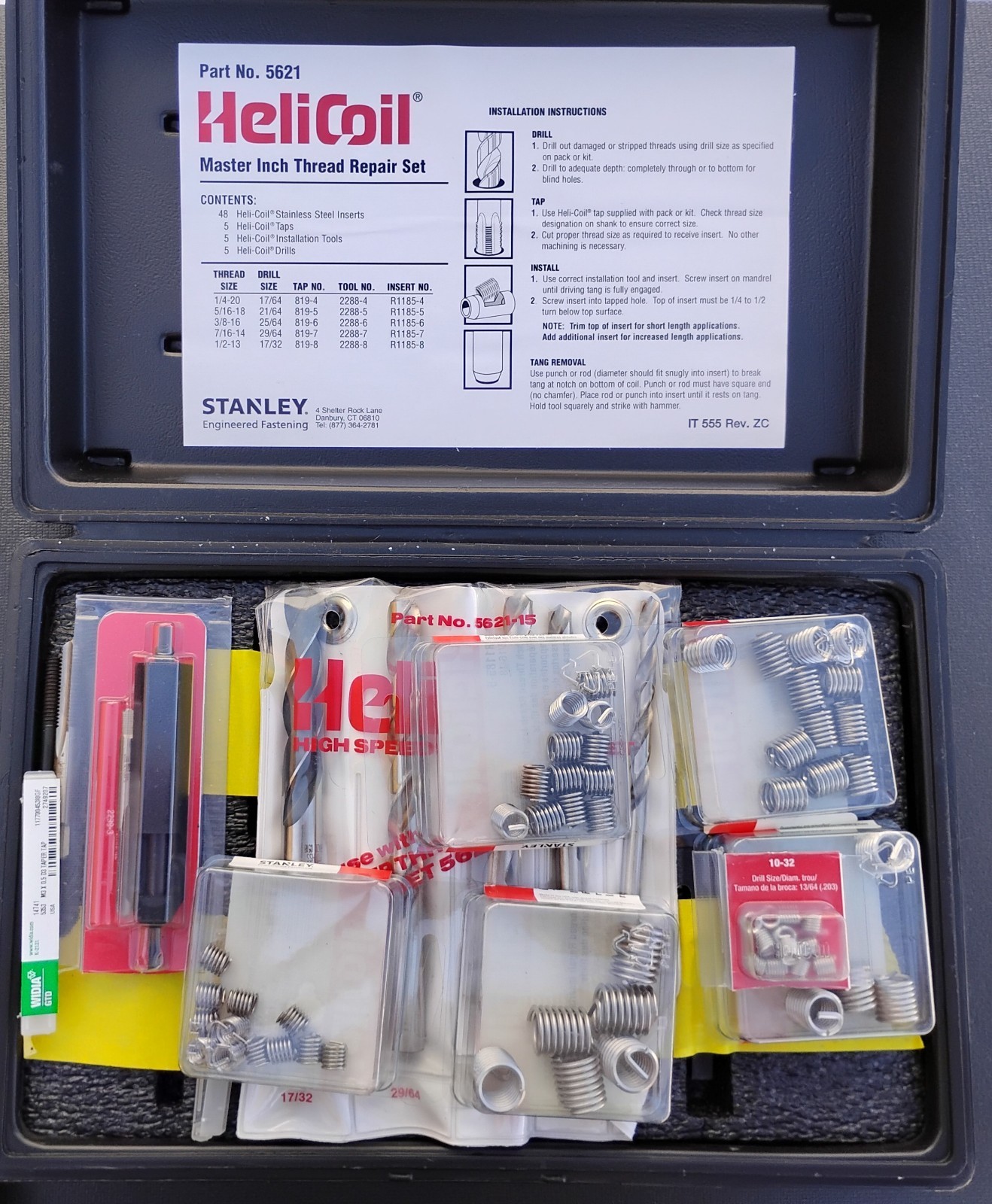 HeliCoil 5621 Automotive Thread Repair Kit