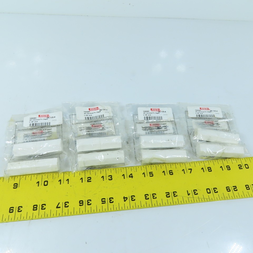 SPI 29-105-4 Class ZZ Individual Pin Gage 0.105"+ Lot Of 8
