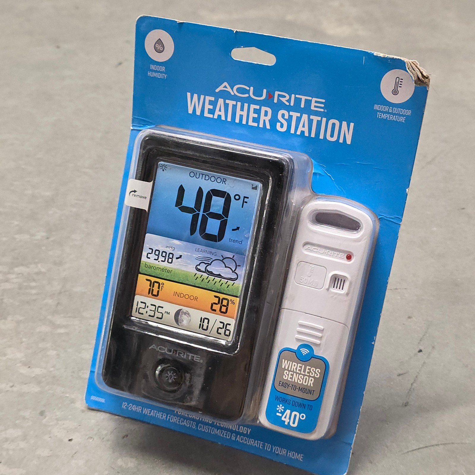 AcuRite Color Weather Station with Indoor/Outdoor Humidity and Temperature Humid