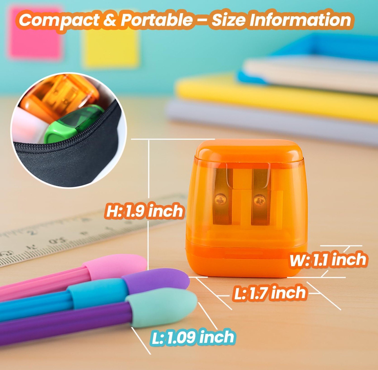 Pencil Sharpeners, Aipker Manual Sharpeners & Basic-Pencil Sharpener, Colored