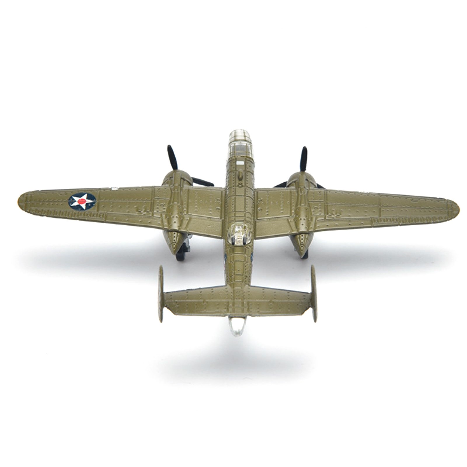 1PCS 1:200 Scale WWII US B-25 Mitchell Bomber Model Finished Model Decor Model
