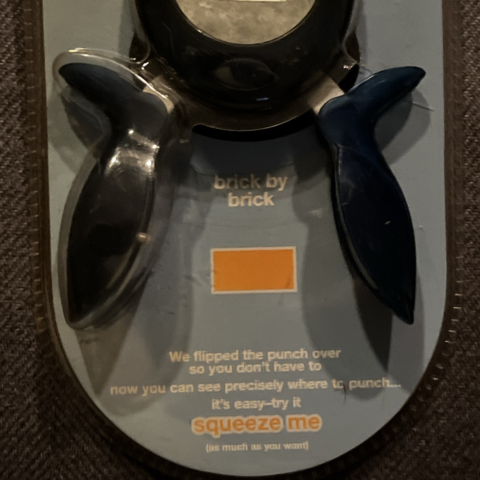 Fiskars Medium Squeeze Punch "Brick By Brick" 12-7439 - NEW Sealed