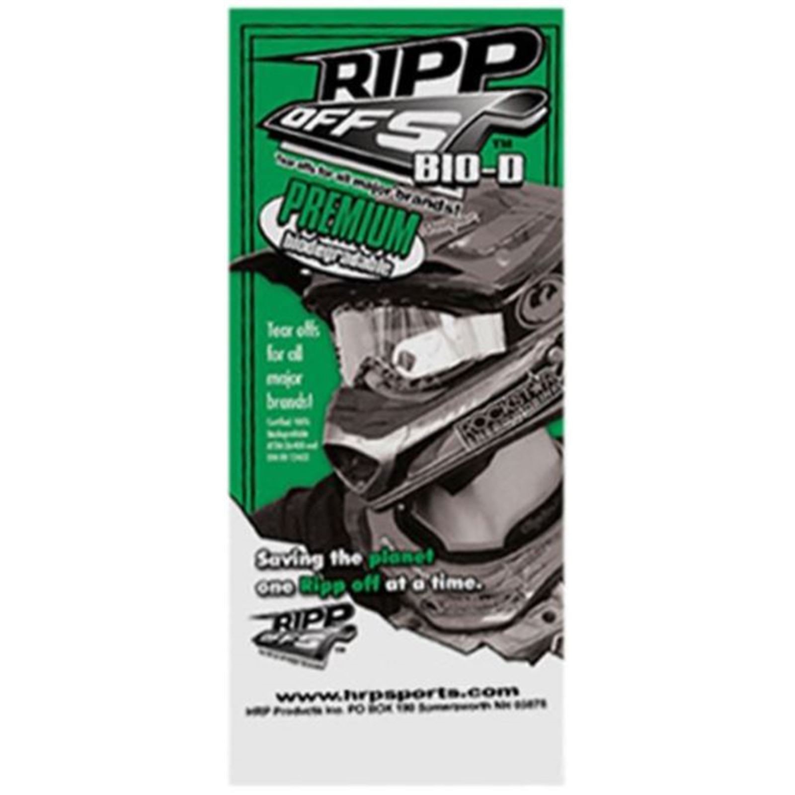 HRP Ripp Off Goggles Lens Protects, Scott Works XI/80'S Series 20PK RO-SW20