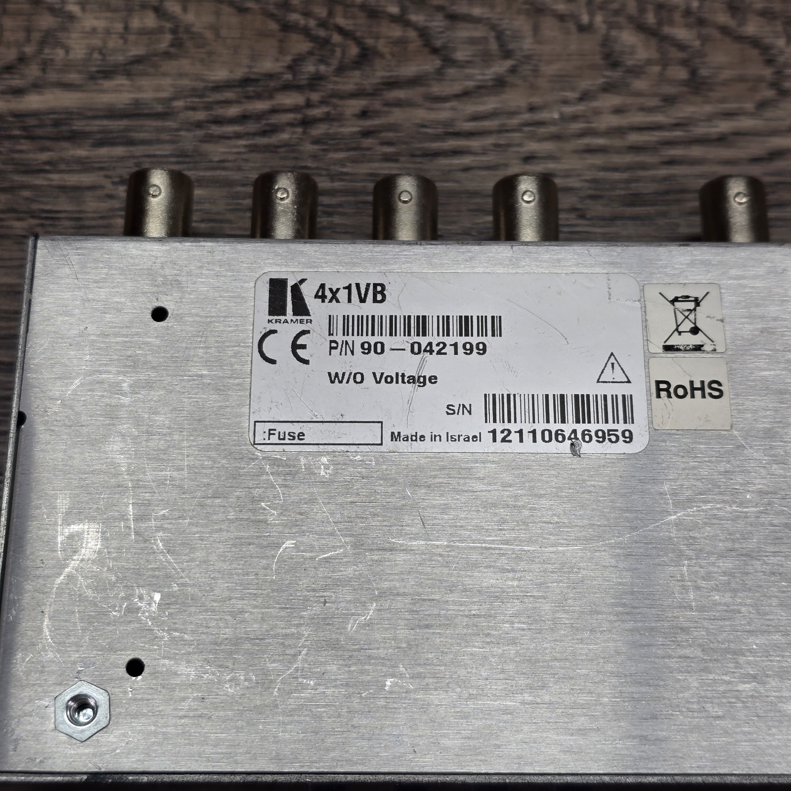 Kramer Tools 4x1VB High-Resolution Video Switcher - Tested Working