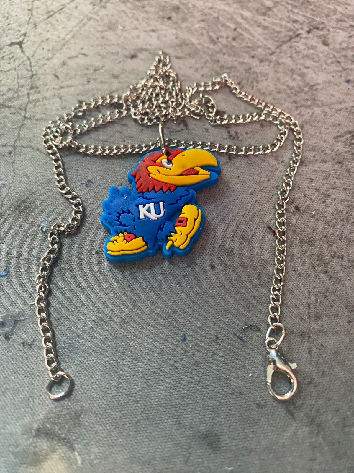 Kansas Jayhawks necklace