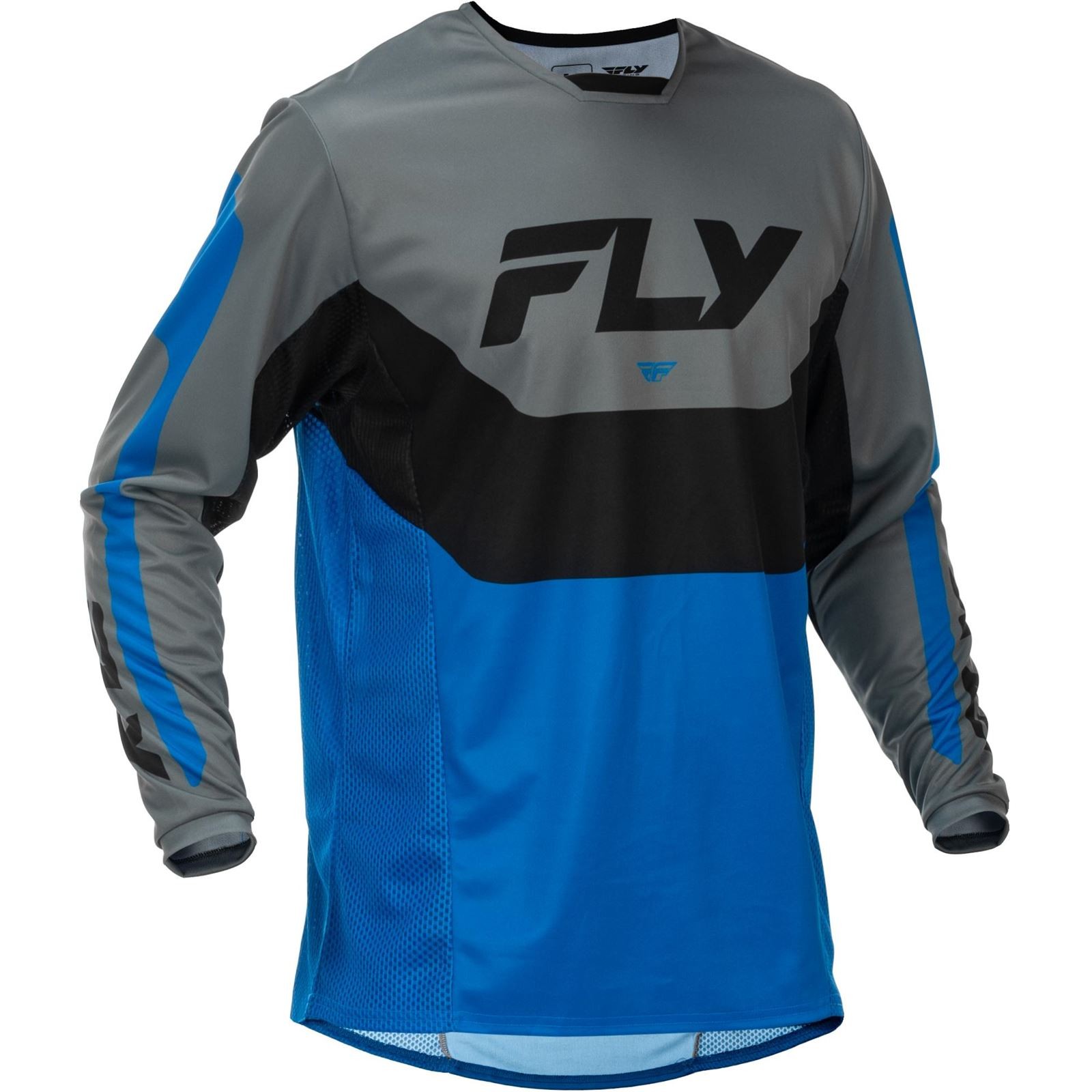 Fly Racing Kinetic Jersey - Blue/Grey/Black - Medium 379-421M