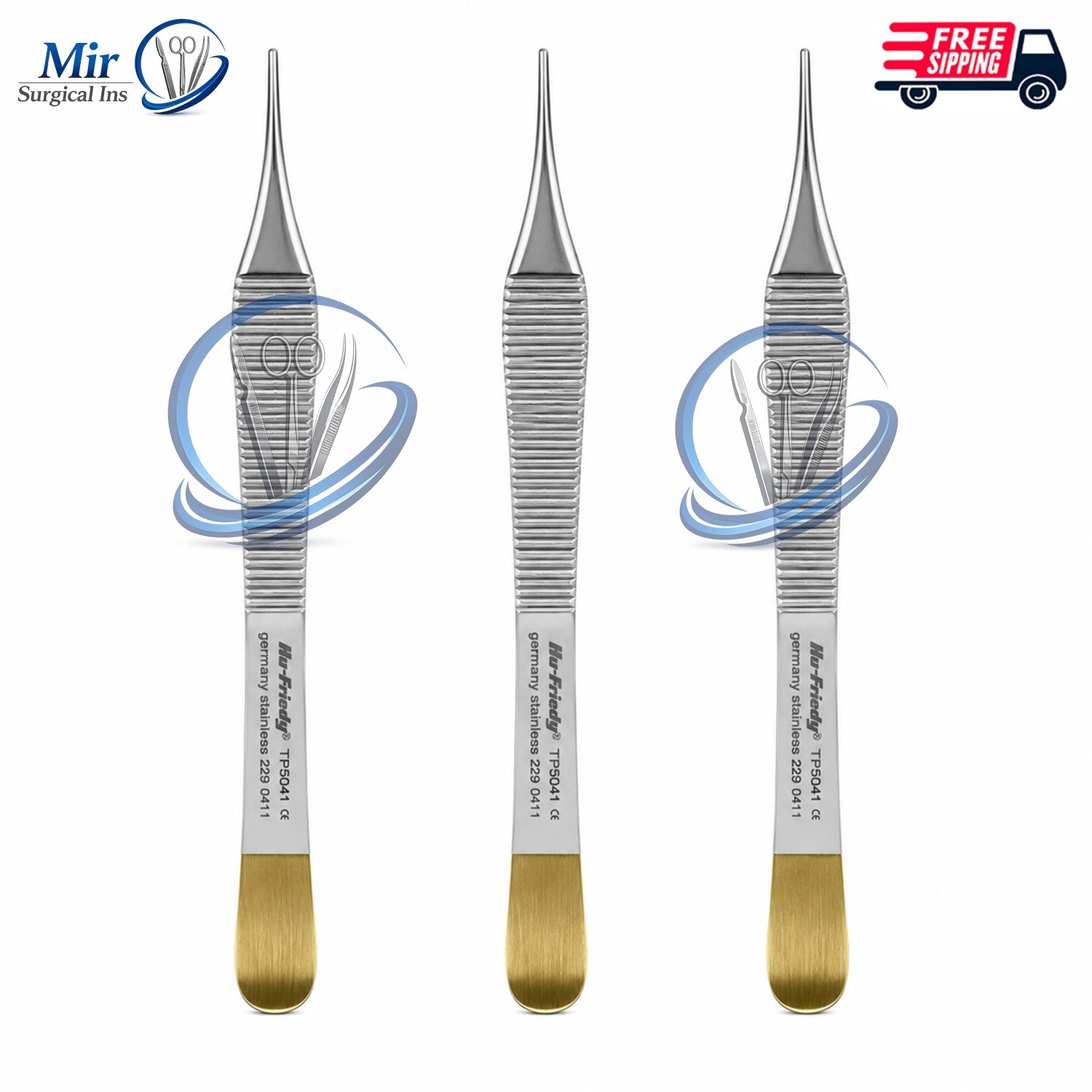 3X Hu-Friedy Adson Perma Sharp Tissue Pliers TP5041