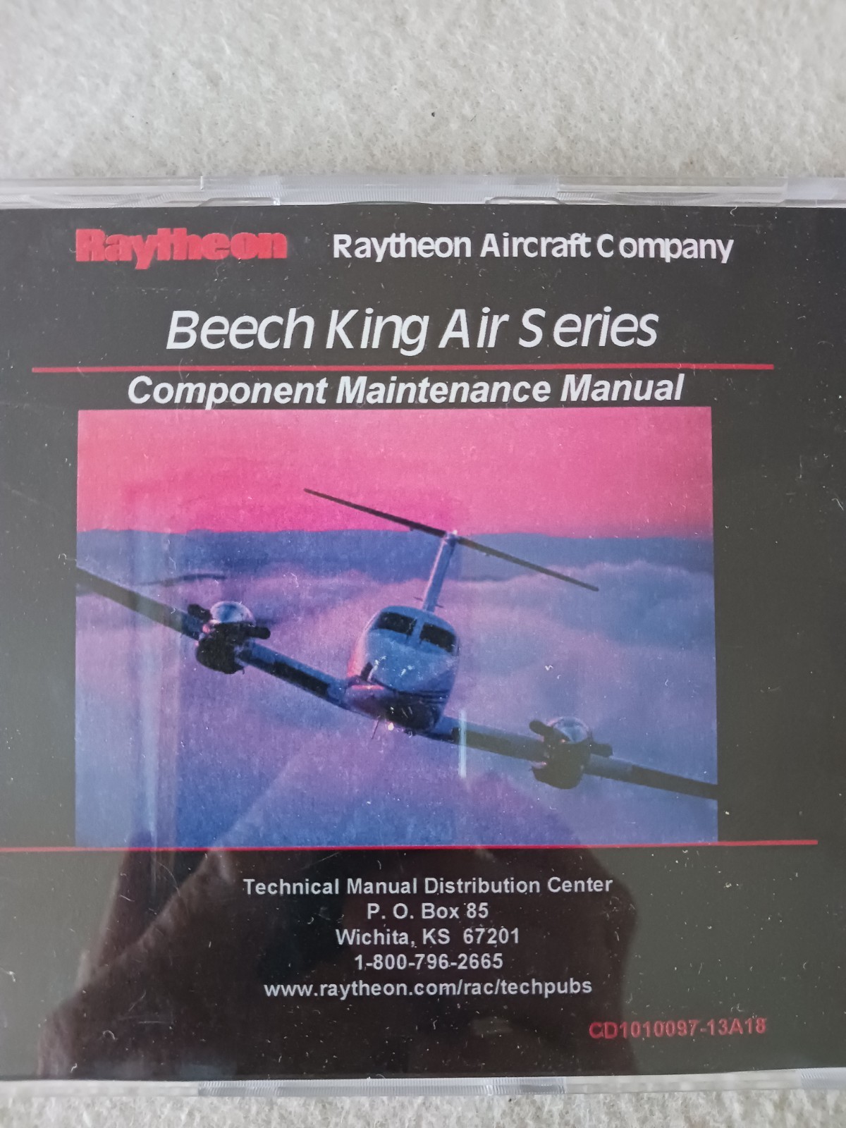 Beech King Air Series Component Maintenance Manual CD 1010097-13A18