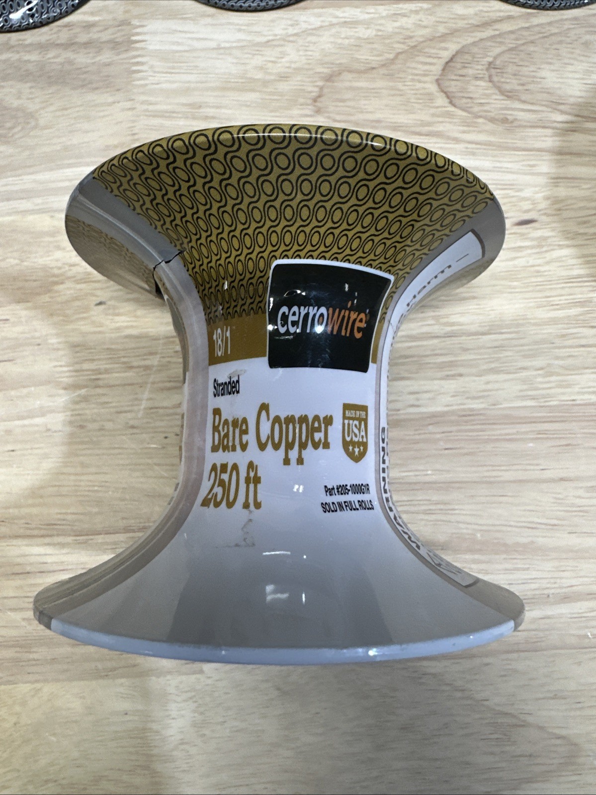 Cerrowire 250 ft. 18-Gauge Stranded SD Bare Copper Grounding Wire