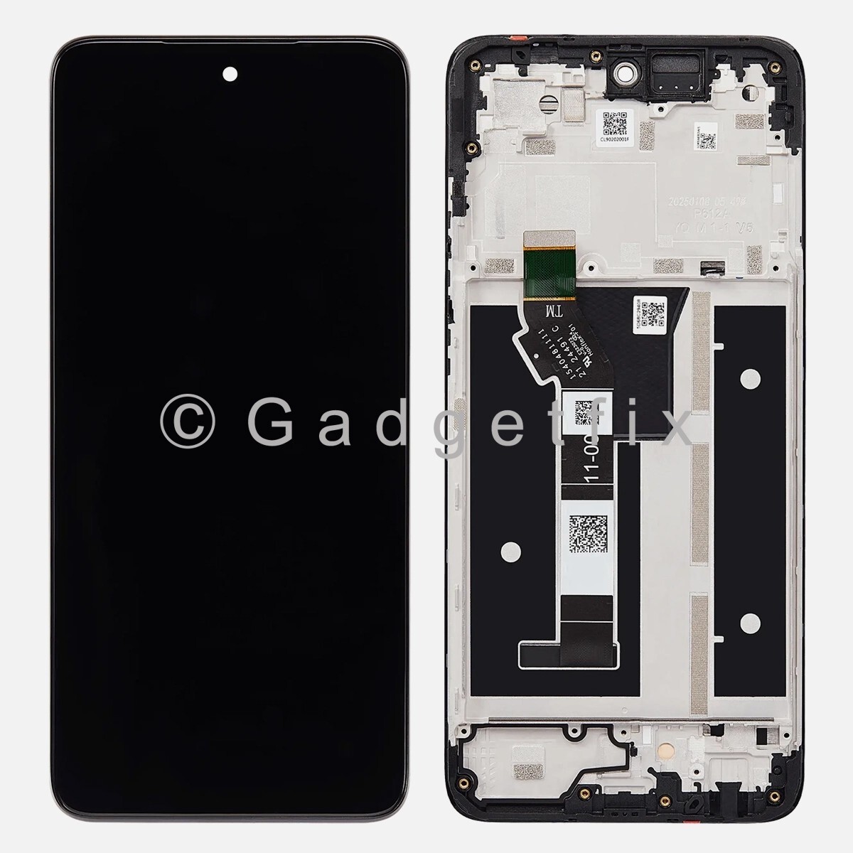 US For Motorola Moto G 5G 2025 XT2513-1 LCD Display Touch Screen Digitizer Frame