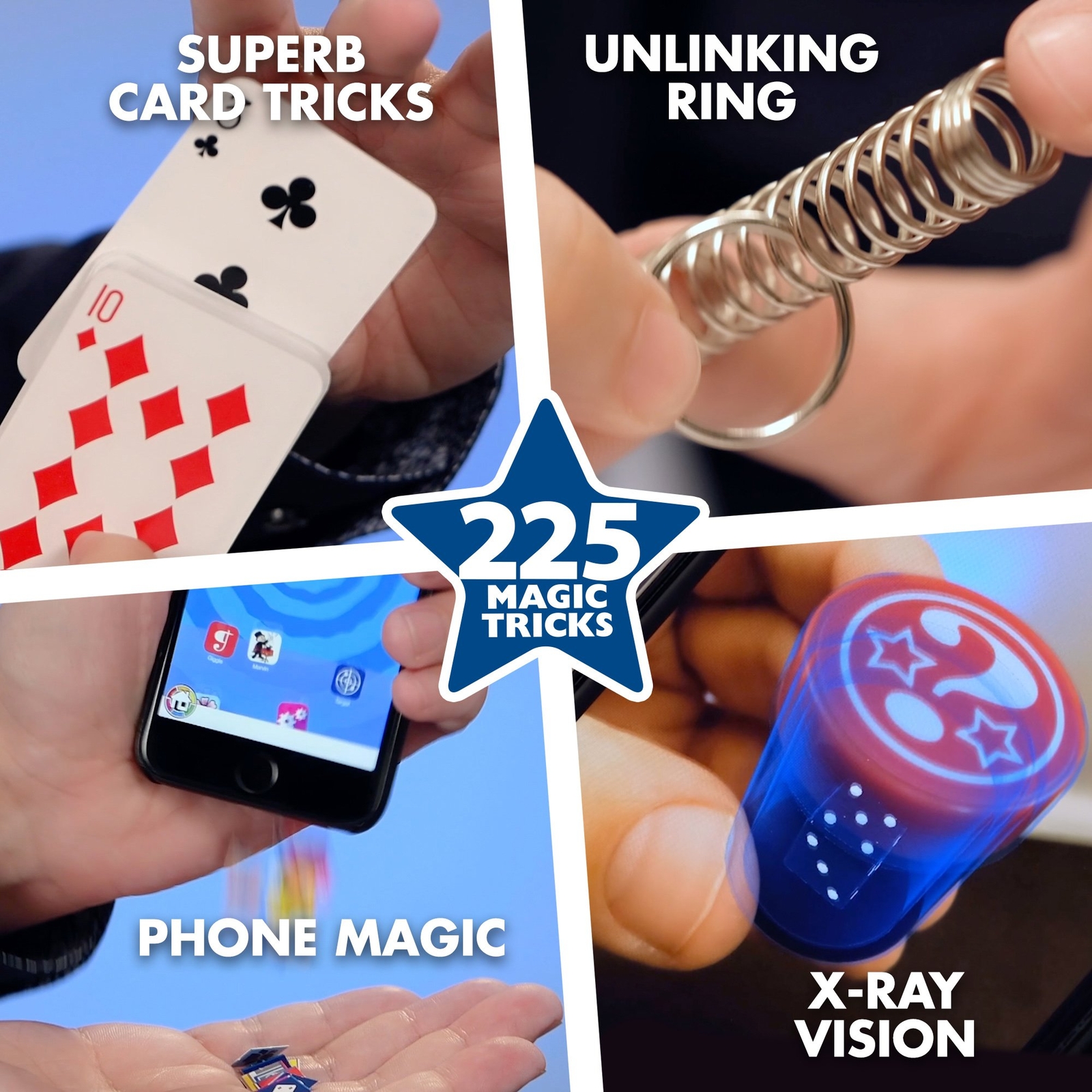 Marvin's Magic - 225 Amazing Magic Tricks for Children - Magic Kit - Magic Set