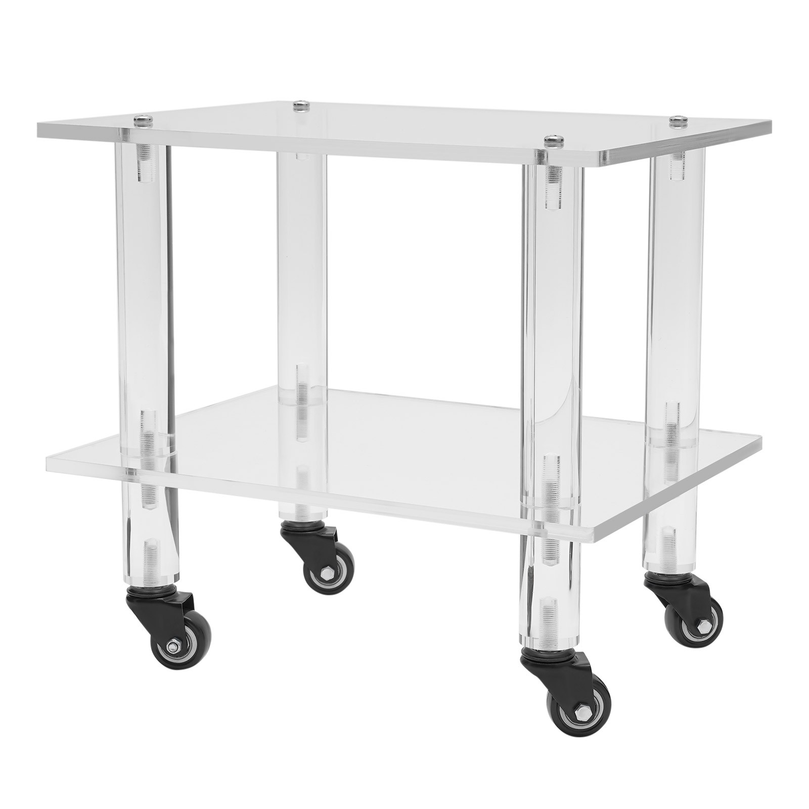 Acrylic Printer Stand Free Standing Printer Mount Clear Printer Stand W/ Wheels