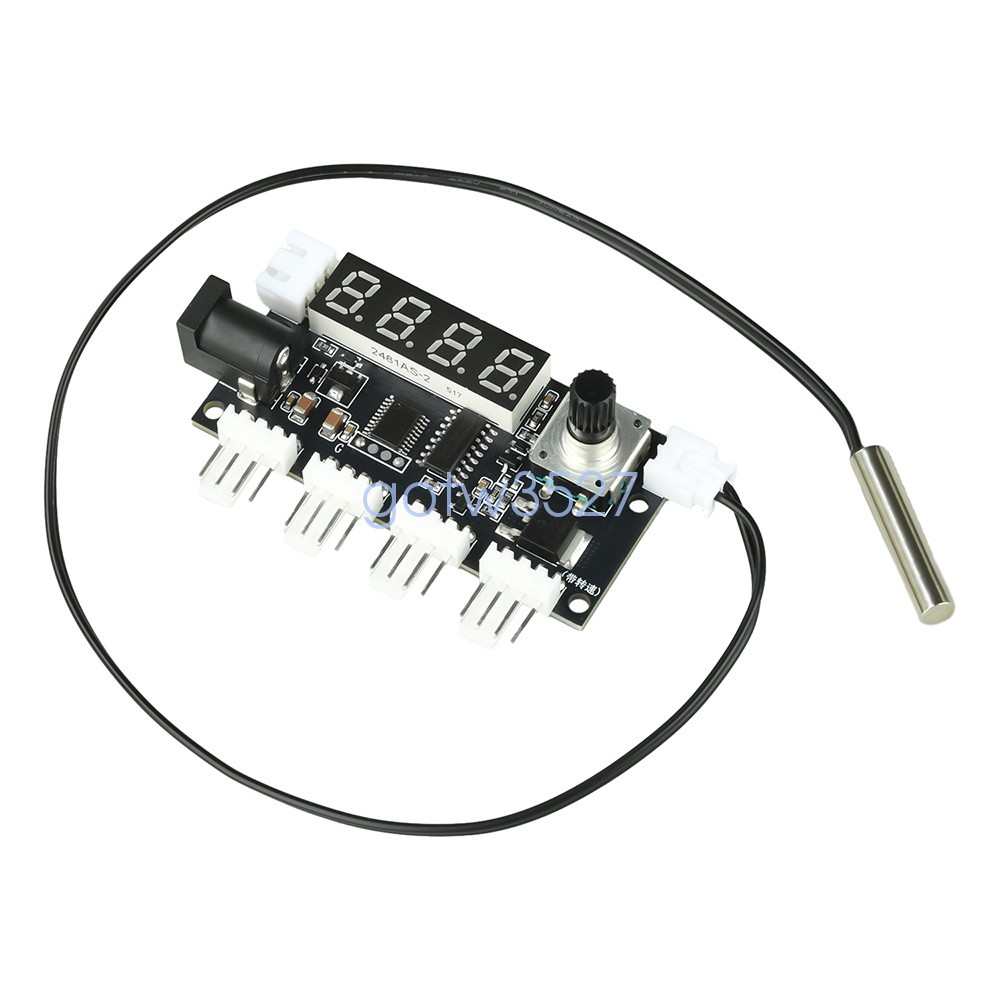 DC5-24V 5A Digital PWM Speed Motor Controller Temperature Control+10K NTC Sensor