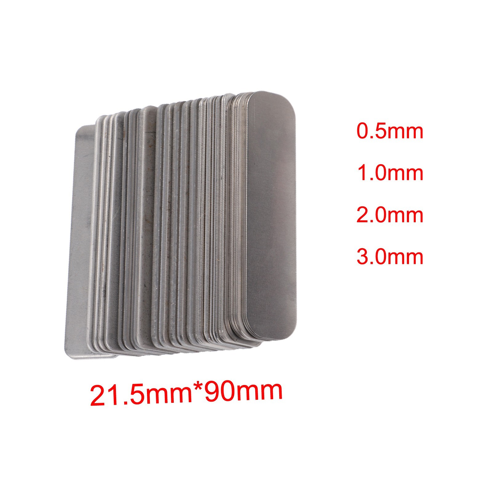 Metal Shim Kit for CNC for lathe 36 Pieces 0.5mm 1.0mm 2.0mm 3.0mm Spacer