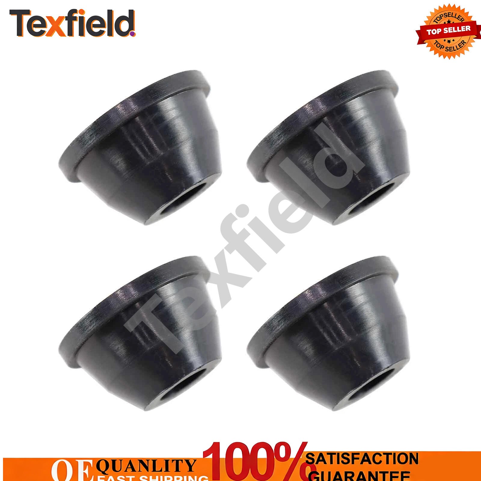 4 x Tubular Control A-Arm Ball Joint Boots Compatible with Ford Mustang II