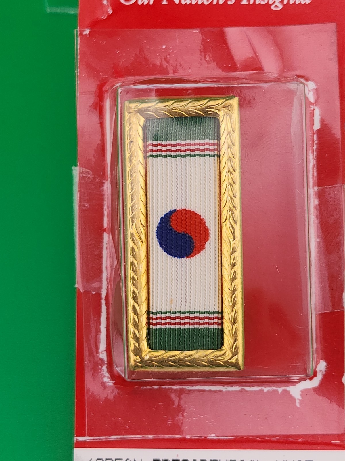 Korean Presidential Unit Citation (PUC) Ribbon - Gold Frame - Modern Issue