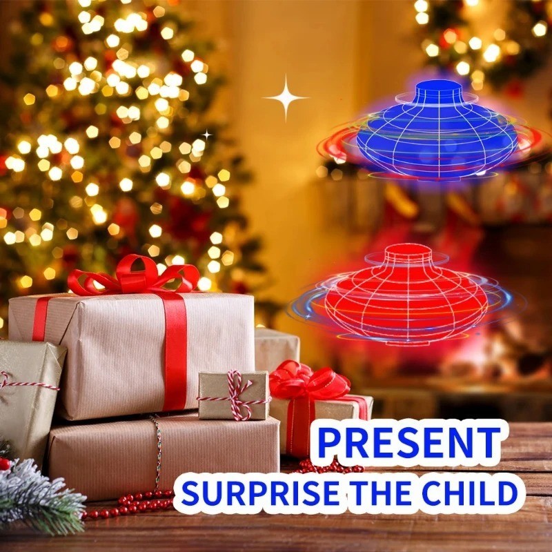 NEW LED Flying UFO Spinner Fingertip, Upgrade Flight Helicopter Gyro Flyorb Hove