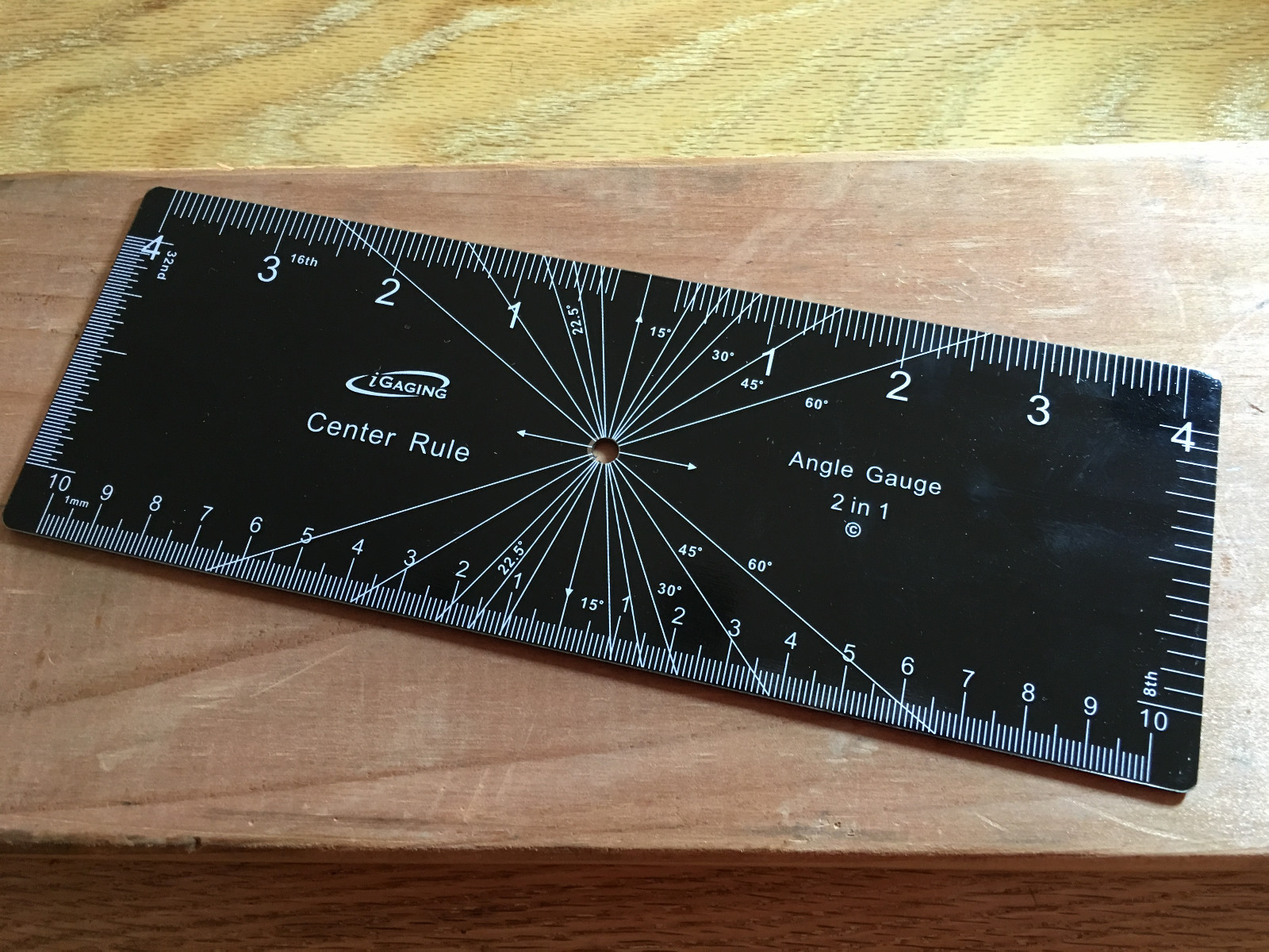 Igaging Center Rule and Angle Gauge (steel)