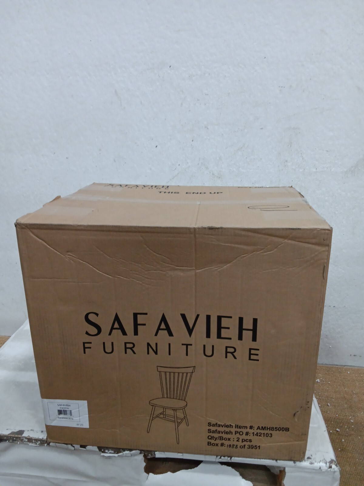 Safavieh PARKER SPINDEL SIDE CHAIR, Reduced Price 2172729104 AMH8500B