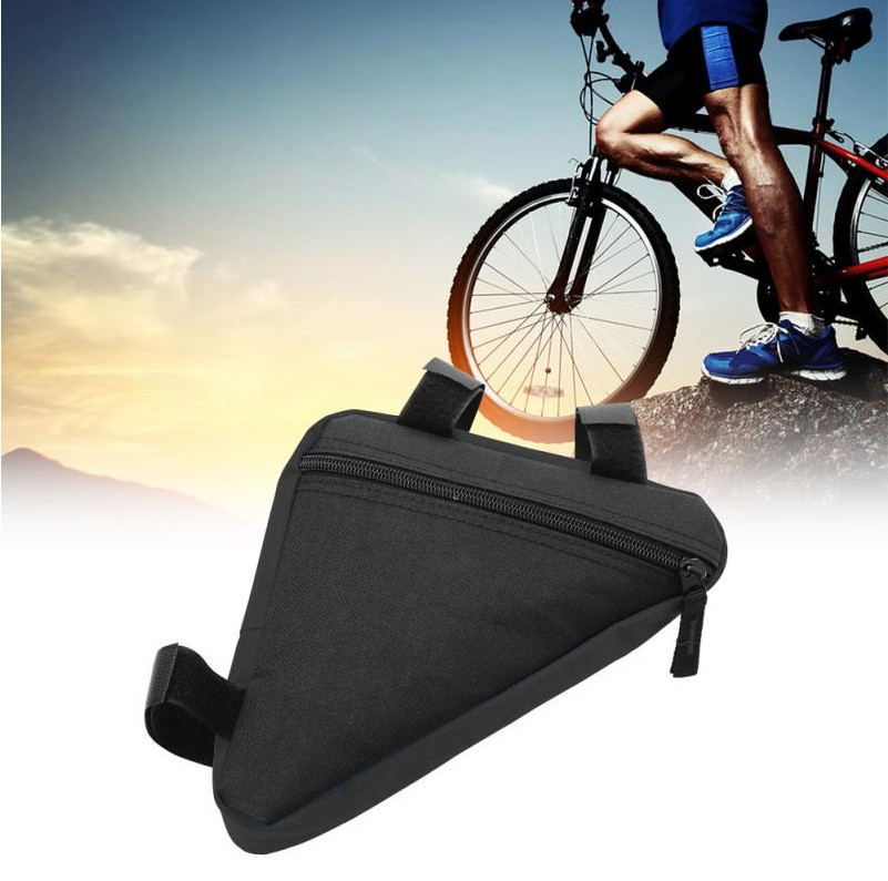Triangle Bicycle Bag Water-Resistant Zippered Bike Frame Pouch