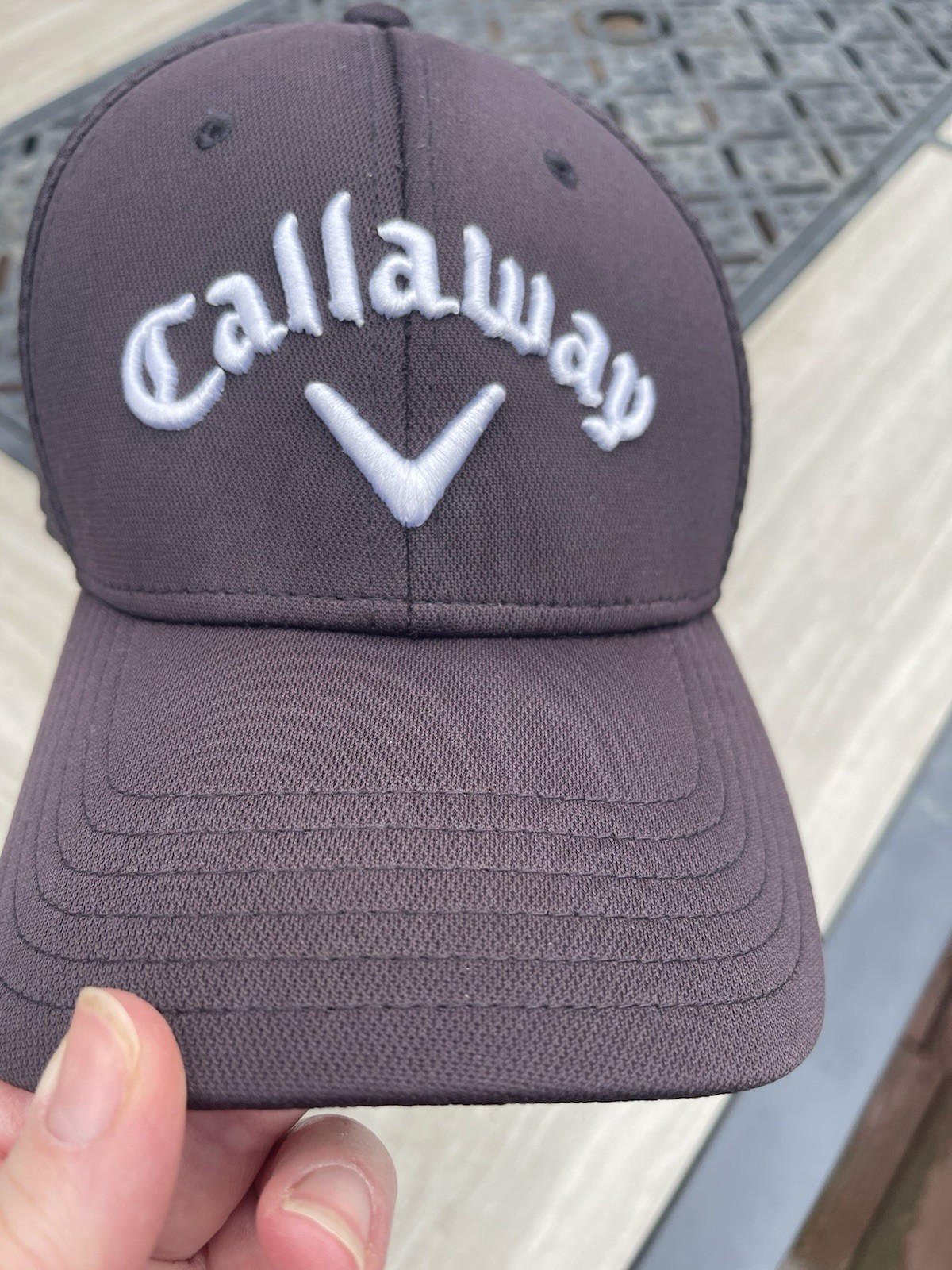 Callaway Odyssey Black Fitted Flex Golf Hat Cap XXL