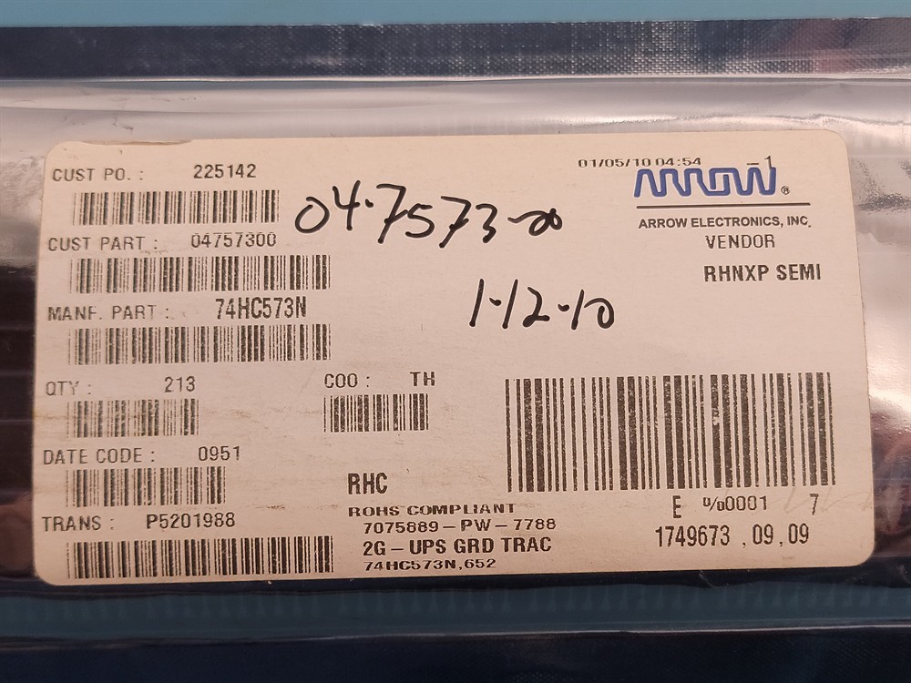 New (11pcs) 74HC573N NXPSEMI IC Logic