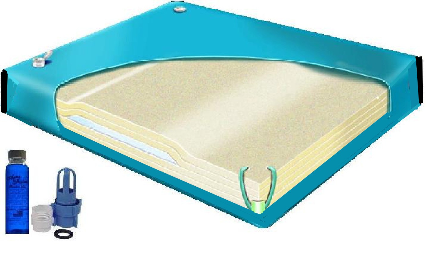 Super Single 90% Waveless waterbed mattress for hardside water beds