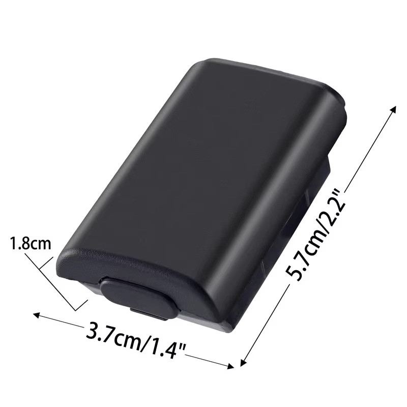 Battery Back Cover Case Shell Pack For Xbox 360 Wireless Controller Black 1pc