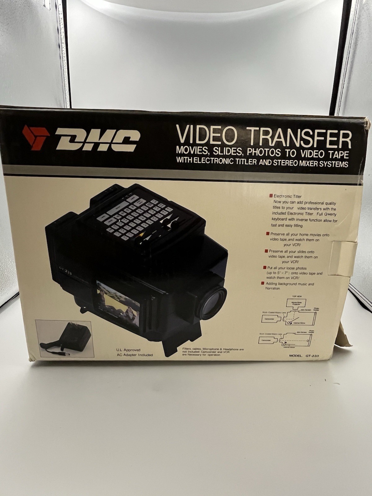 DMC Model GT-233 Video Transfer Movies, Slides, Photos To Tapes Never Used