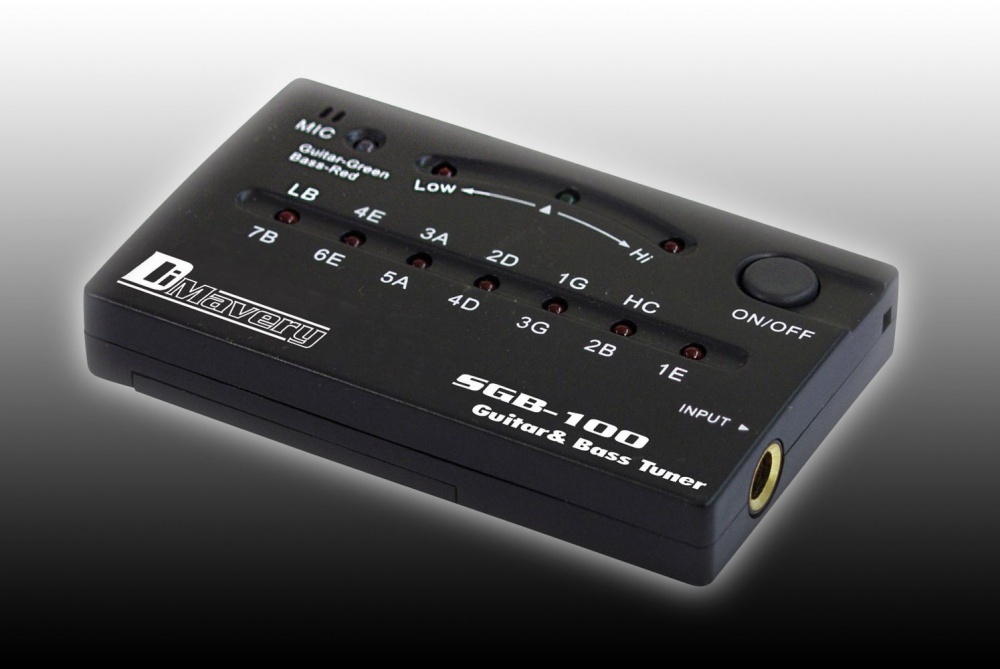 DIMAVERY SGB-100 Tuner for Guitar and Bass Tuner for Guitar and Bass