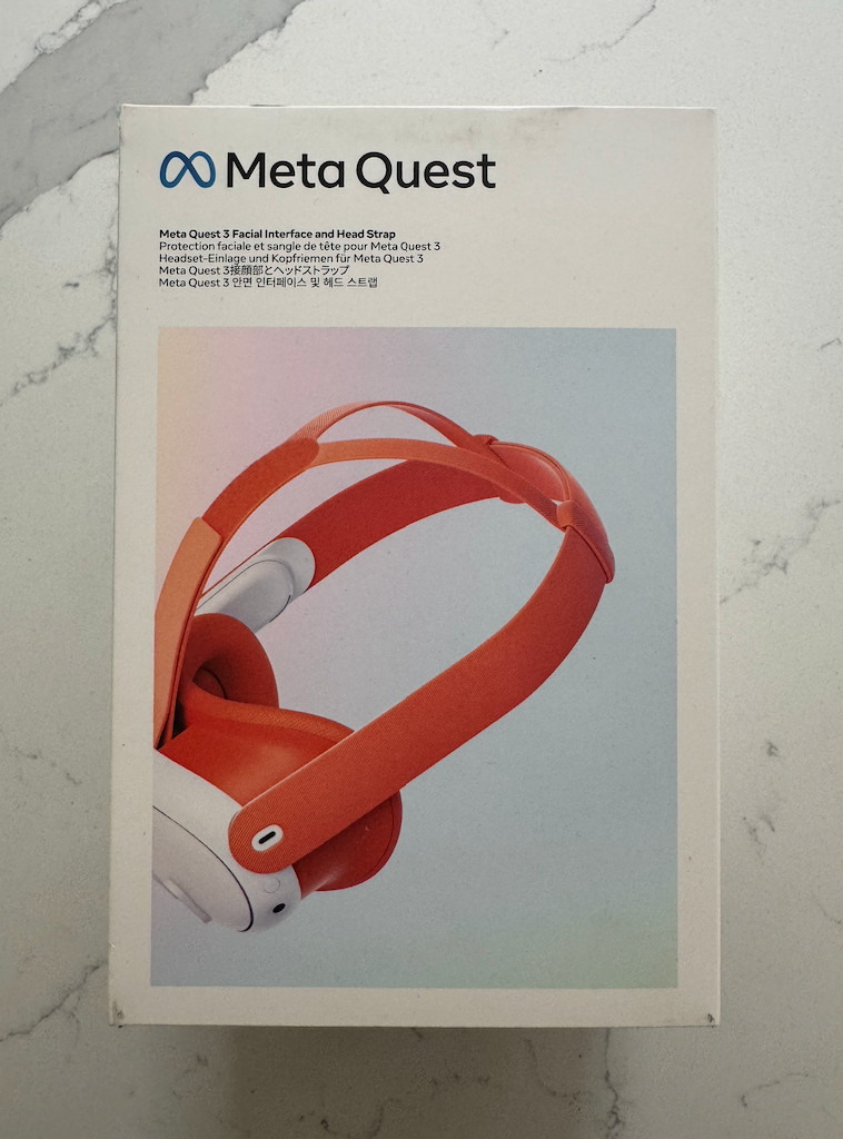 Meta Quest 3 Facial Interface & Head Strap - Blood Orange - BRAND NEW SEALED BOX