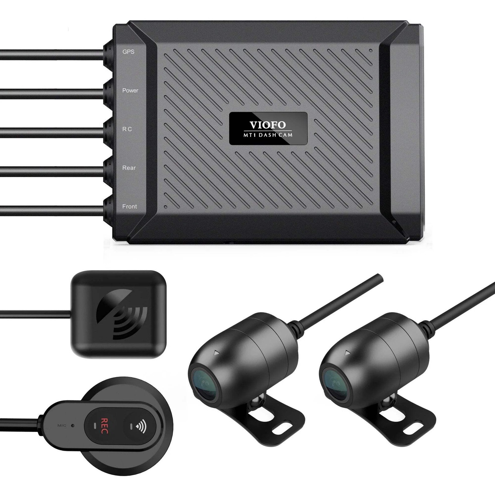 Viofo MT1 Motorcycle Dash Cam 1080p HD WiFi GPS Dual Channel Motorbike Camera