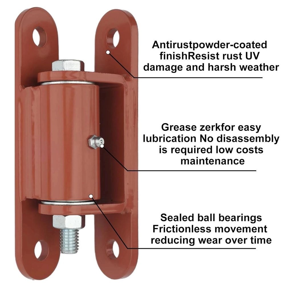 2x 7 Inch Heavy Duty Gate Hinge, Bolt onto Gate Hinge, Weldable Hinges for Gate
