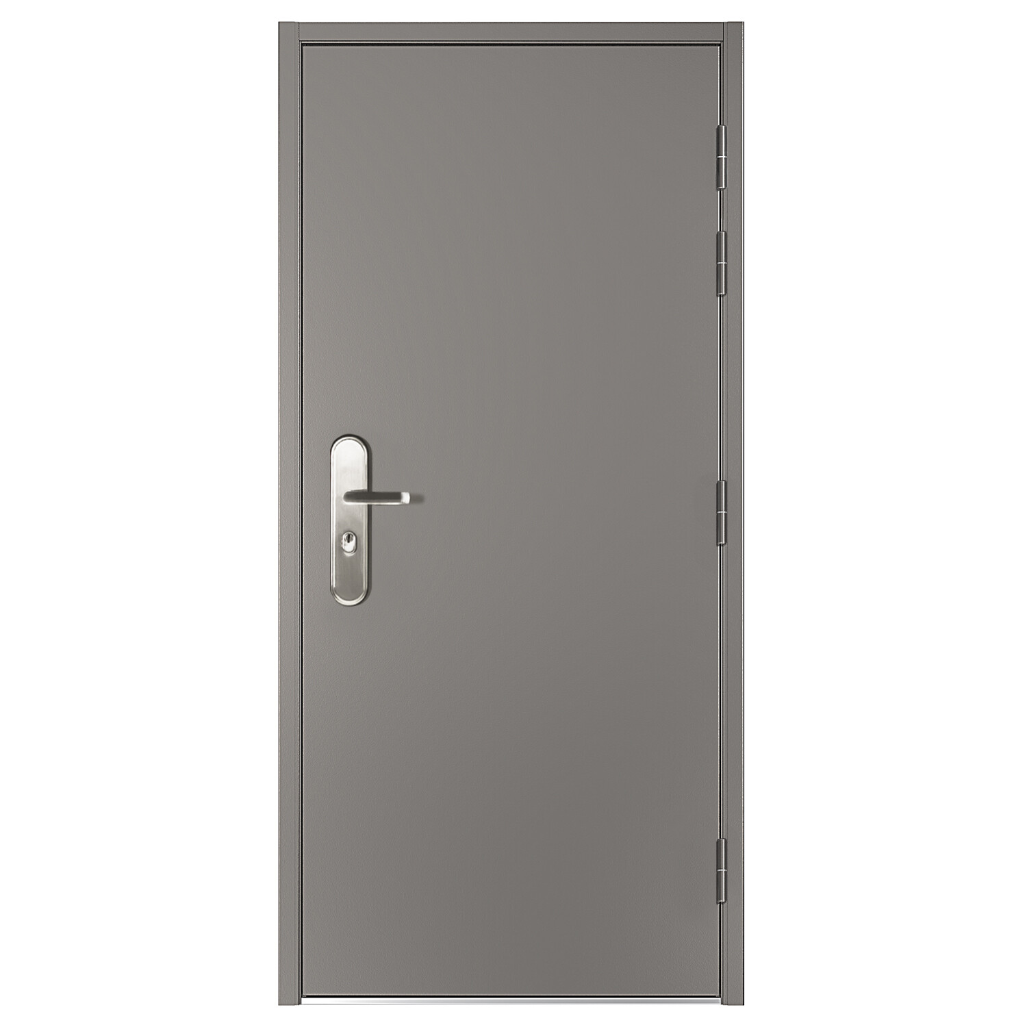 39 1/2" Steel Door Slab with Frame and Quick Install Hardware
