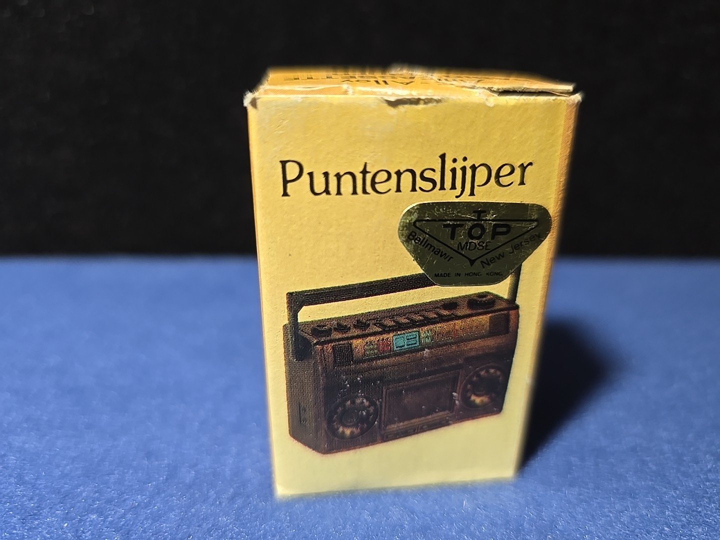 Vintage Die Cast Boom Box Pencil Sharpener- NOS
