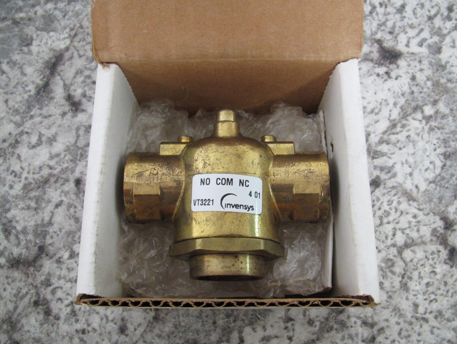 New Invensys VT3221 3-Way 1/2" NPT 1.5Cv Zone Valve Body Free Shipping